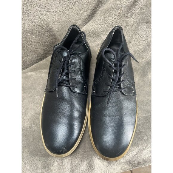 Bull Boxer Jadyn Men’s 9 Metallic Blue Leather Shoes Loafers Sneakers 43 Oxfords - Picture 5 of 13